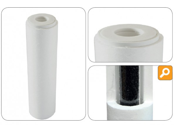 Kartuša AQUA veľká 9" PES/9FRA-CA/uhlík 0,5 micron