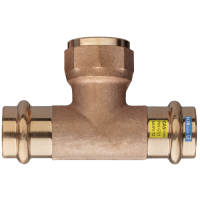 Frabo T-kus 15x1/2" F  lis. meď- GAS/H2O