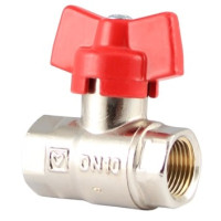 GV voda 3/4" FF motyľ PN25 110°C HERZ niklovany