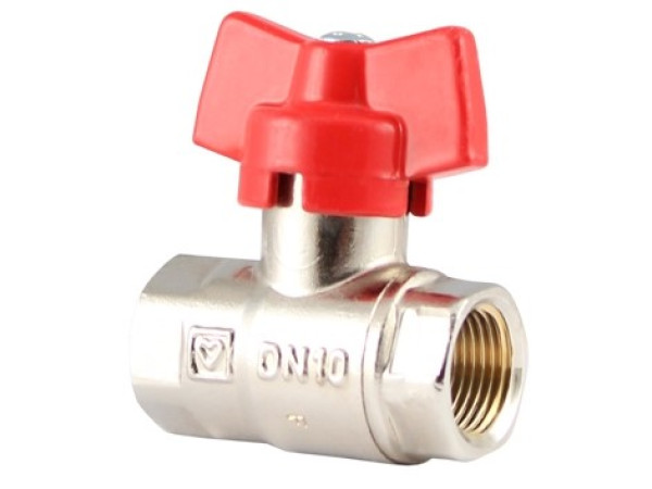 GV voda 3/4" FF motyľ PN25 110°C HERZ niklovany